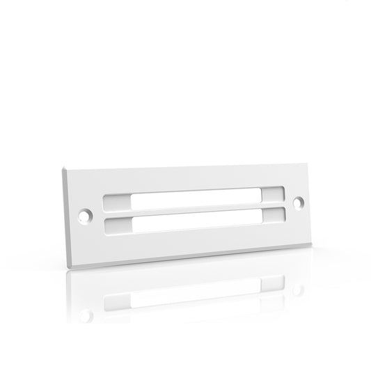 Cabinet Ventilation Grille White, 6 Inch Low-Profile