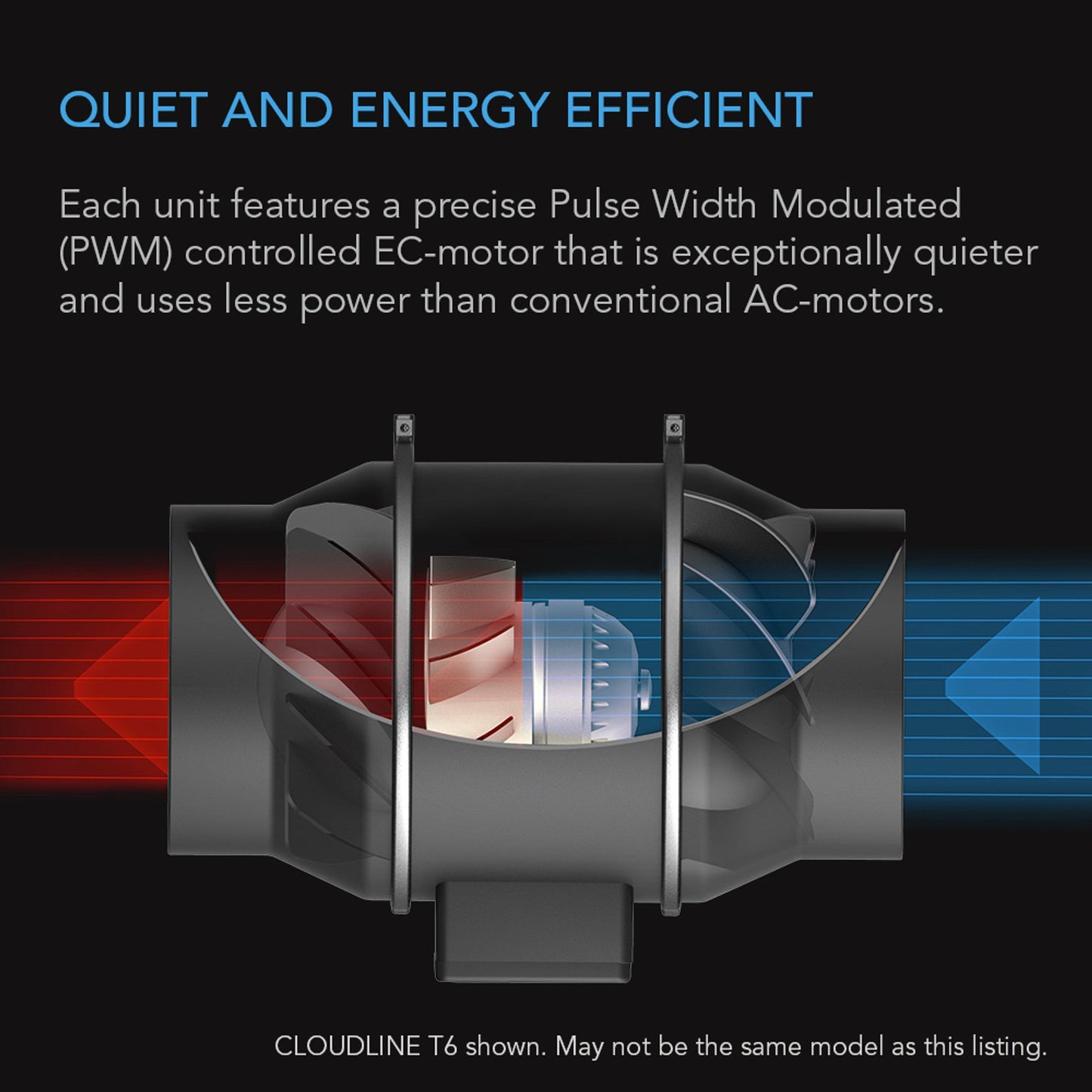 Cloudline Pro T4, Quiet Inline Duct Fan System With Temperature Humidity Vpd Controller, 4-Inch